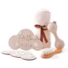 Baby Silicone Maracas Rattle & Milestone Cards Photography Set – Newborn Essentials