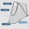 Universal Waterproof Pram Rain Cover - Baby Stroller Transparent Shield