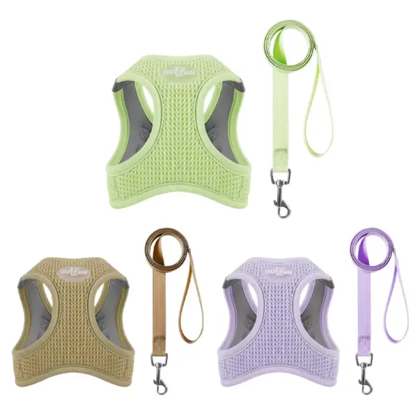 Reflective Cat & Dog Harness Leash Set