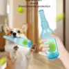 Floating Rubber Tennis Bottle Dog Toy – Stress Reliever & Bite Resistant