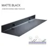 102784-3a1ef3.webp Modern Matte Black Wall-Mounted Aluminum Shelf for Bathroom & Kitchen Storage