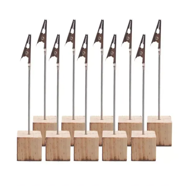 103146-589acf.webp Elegant Wooden Metallic Clip Memo Holders