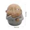 Charming Resin Boy Nose-Plugging Sculpture