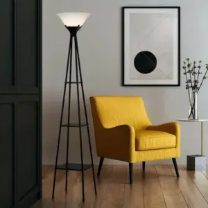 103504-3911cb.webp 69" Charcoal Metal Floor Lamp with Built-In Shelves for Home Decor