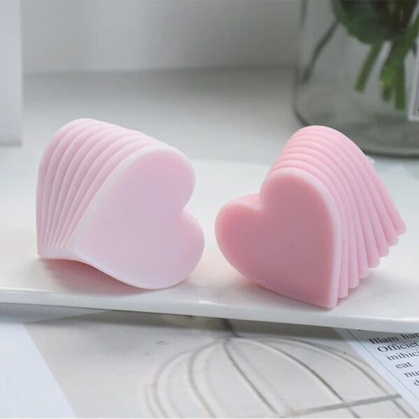 Heart-Shaped 3D Rotating Love Candle & Craft Mold