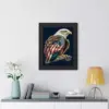 95615-5e2bc1.webp American Flag Bald Eagle Framed Vertical Poster - Printed Poster - Patriotic Framed Vertical Poster