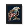 95615-8af17d.webp American Flag Bald Eagle Framed Vertical Poster - Printed Poster - Patriotic Framed Vertical Poster
