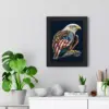 95615-f953a2.webp American Flag Bald Eagle Framed Vertical Poster - Printed Poster - Patriotic Framed Vertical Poster