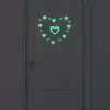 Glow-in-the-Dark Heart Wall Stickers