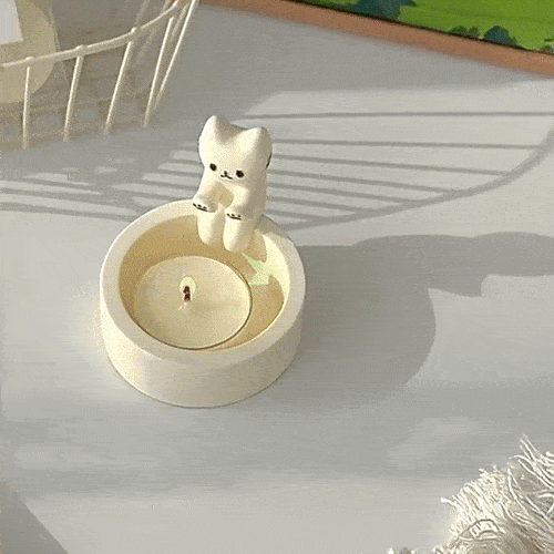 3 Adorable Cat Paw Candle Holder