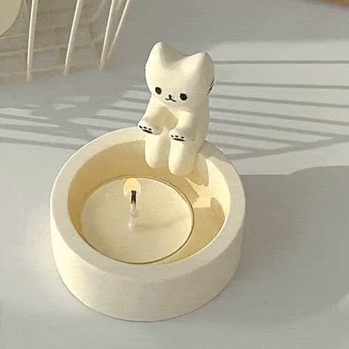 2 Adorable Cat Paw Candle Holder