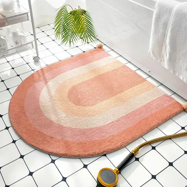 Nordic Luxury Semicircular Non-Slip Floor Mat