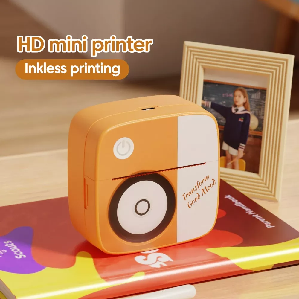 Bluetooth Pocket Thermal Printer - Wireless, Inkless & Portable for On-the-Go Printing