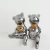 Light Luxury Ceramic Bear Ornament