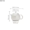 Gilded Silver Ceramic Teapot
