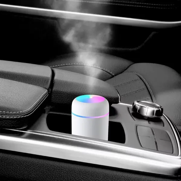 300ml Ultrasonic USB Aroma Diffuser Humidifier with Colorful LED Light