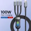 3-in-1 100W Fast Charging Cable for Samsung