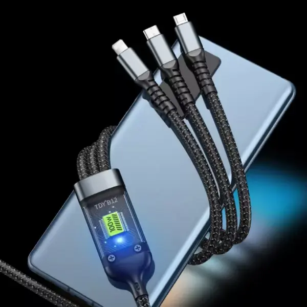 3-in-1 100W Fast Charging Cable for Samsung