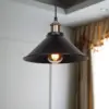 Vintage Industrial Pendant Light - Black Loft Hanging Chandelier for Kitchen, Dining & Living Spaces