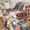 Bohemian Nordic Knitted Blanket