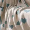 Cozy Knitted Love Sofa Blanket