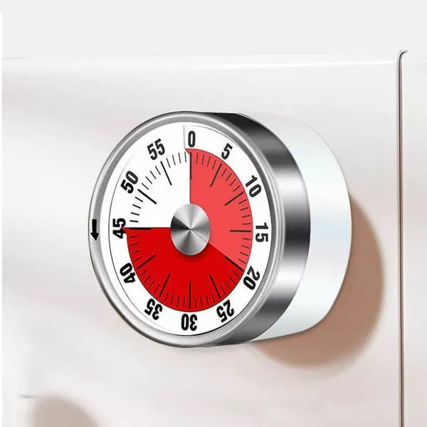 112584-618450.webp Visual 60-Minute Kitchen & Study Timer - Magnetic, Mechanical Stopwatch with Alarm