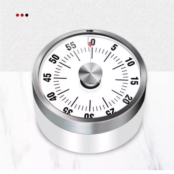 112584-e48738.webp Visual 60-Minute Kitchen & Study Timer - Magnetic, Mechanical Stopwatch with Alarm