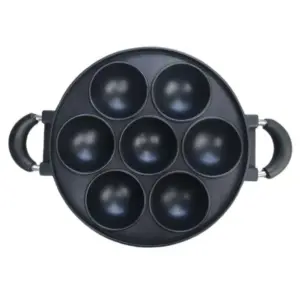 112706-b81829.webp Versatile 7-Hole Non-Stick Cast Iron Cooking Pan – Perfect for Omelettes, Burgers, and Baking