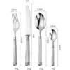 Luxury 18/10 Stainless Steel 4-Piece Cutlery Set
