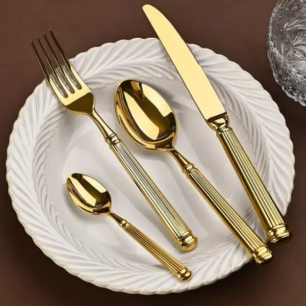 Luxury 18/10 Stainless Steel 4-Piece Cutlery Set