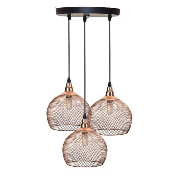 113014-038a94.webp Retro Rose Gold Bird Cage Chandelier