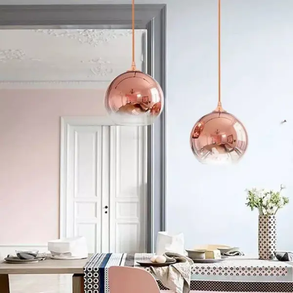 Elegant Modern Glass Pendant Light - Dining Room & Bedroom Decor