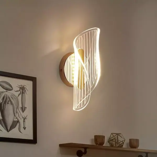 113152-0683b4.webp Versatile LED Wall Sconce: 3-Color Modern Indoor Lighting Fixture