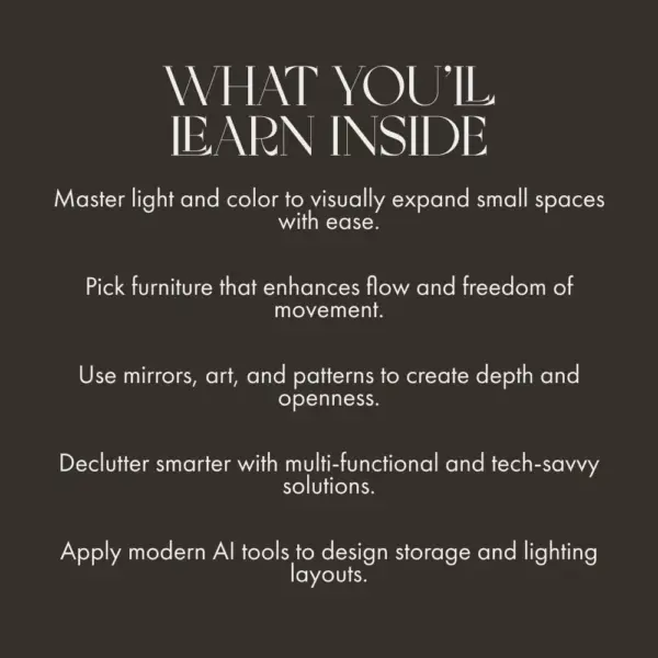 Clever Tricks to Expand Any Room | Digital Guide for Home Design, Small Space Solutions & How to Make Small Rooms Feel Larger | Instant Download eBook