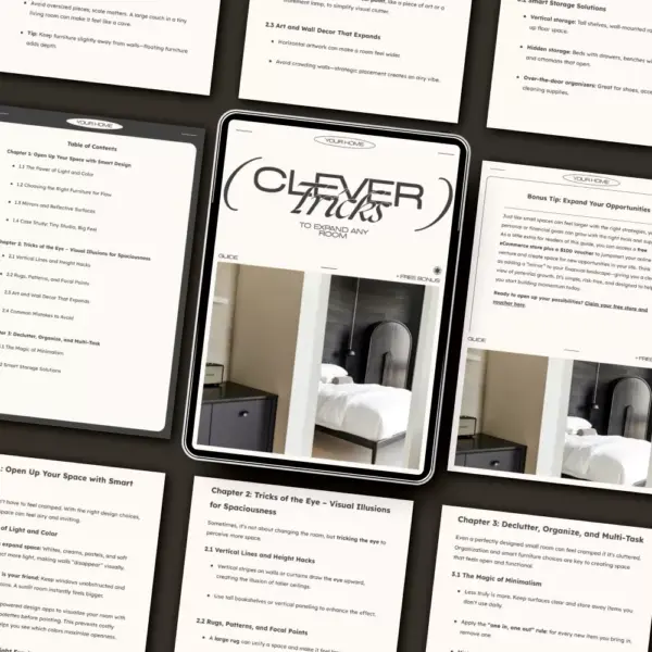 Clever Tricks to Expand Any Room | Digital Guide for Home Design, Small Space Solutions & How to Make Small Rooms Feel Larger | Instant Download eBook