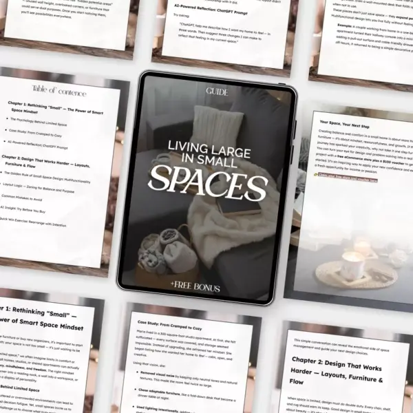 Living Large in Small Spaces | Smart Home Design Guide for Limited Space | Digital Download eBook for Small Apartments, Tiny Homes & Minimalist Living — Learn What to Do When Home Space Is Limited
