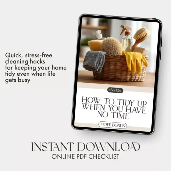 113462-410329.webp How to Tidy Up When You Have No Time – Printable Cleaning Checklist for Busy People | Instant Digital Download | Quick Home Reset Guide for When Life Gets Messy | how to clean when you have no time