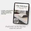 The Kitchen Counter Cleaning Checklist | Digital Download for Sparkling Surfaces | How to Keep Your Kitchen Counters Clear eBook & Printable Guide