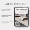 The Kitchen Counter Cleaning Checklist | Digital Download for Sparkling Surfaces | How to Keep Your Kitchen Counters Clear eBook & Printable Guide