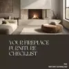 Your Fireplace Furniture Checklist | Printable Home Styling Guide for Living Room Layouts | How to Arrange Furniture Around a Fireplace | Cozy Interior Design Digital Download