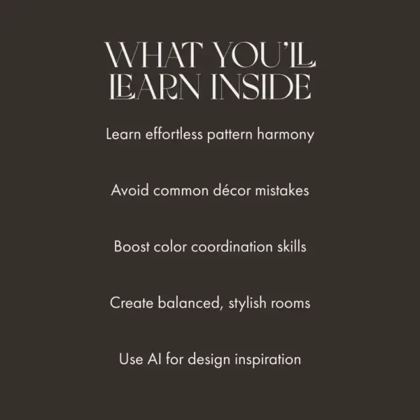 Mastering the Art of Mixing Prints in Your Room | Interior Design Guide for How to Mix Patterns in a Room | Printable eBook & Digital Decor Resource