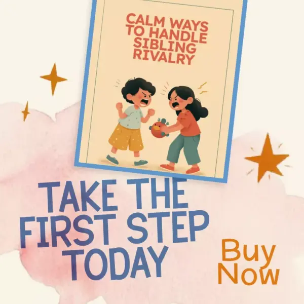Calm Ways to Handle Sibling Rivalry | Parenting Guide, eBook & Checklist for Positive Family Communication & Conflict Resolution