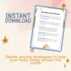 Baby Bottle Refusal Rescue | Printable Baby Feeding Checklist | Digital Download | Gentle Step-by-Step Guide for What to Do When Baby Refuses Bottle