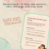 The New Parent’s Ultimate Survival Checklist | Digital Download for Sleep-Deprived Moms & Dads | Best Way to Manage Sleep Deprivation as New Parent | Printable Self-Care & Sleep Guide