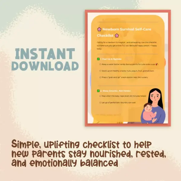 113929-e67a95.webp Newborn Survival Self-Care Checklist | Printable Digital Download | Tips for Self-Care with Newborn at Home