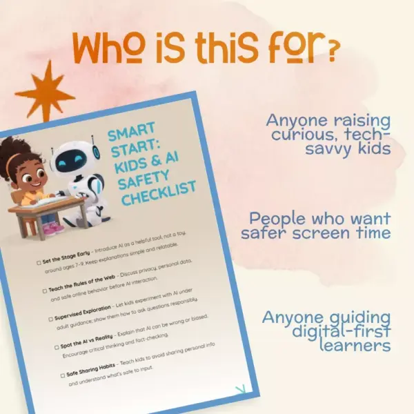 113936-d19048.webp Smart Start: Kids & AI Safety Checklist | Digital Download Guide for Parents | When Should Kids Start Learning to Use AI Safely | Printable Family Tech Education Resource