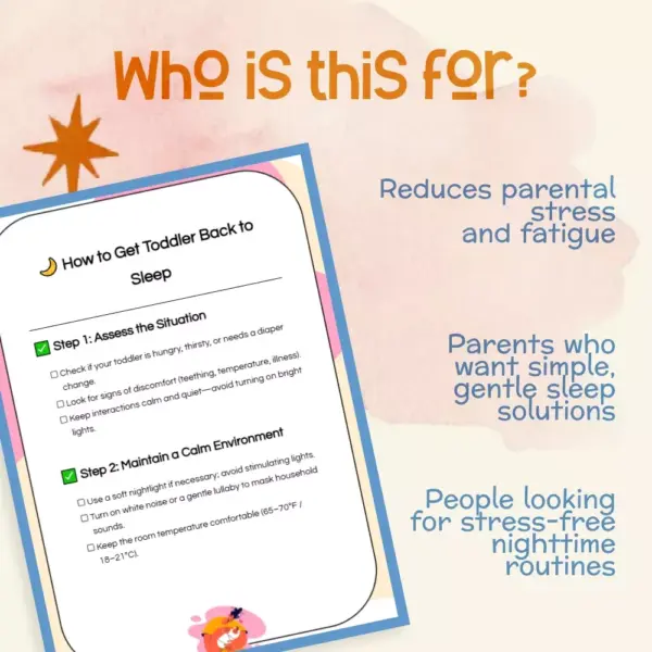 How to Get Toddler Back to Sleep – Quick & Gentle Nighttime Solutions | Printable Checklist for Parents