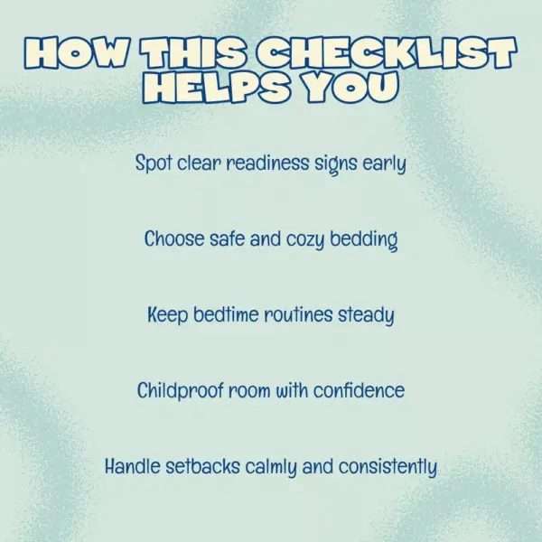 Toddler-to-Big Kid Bed Transition Checklist | Printable Guide with Tips for Transitioning Toddler to Big Kid Bed