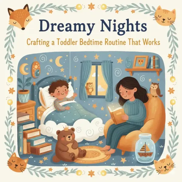 Dreamy Nights: Crafting a Toddler Bedtime Routine That Works | How to Create Bedtime Routine for Toddlers | Gentle Sleep Training eBook for Parents